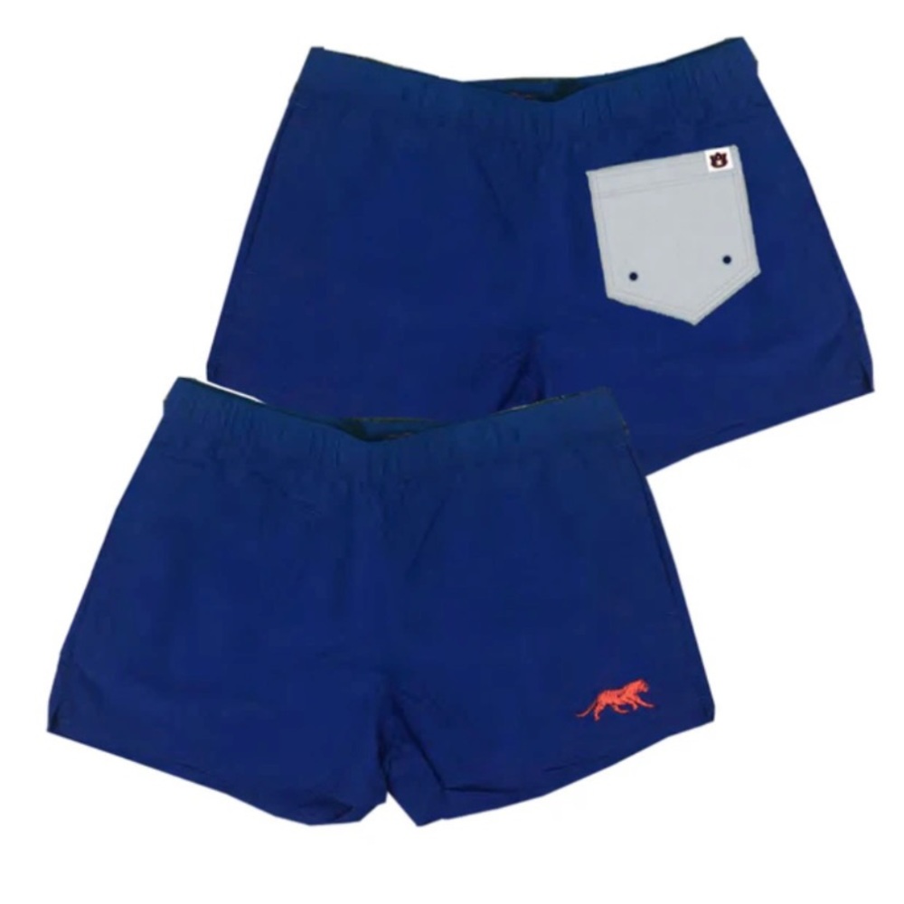 Southern Collegiate Apparel Womens blue Shorts Sz Auburn University Tigers NWT